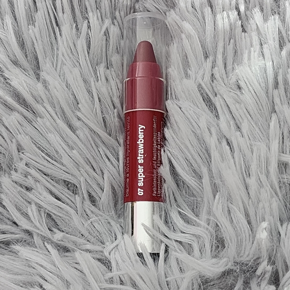 😍CLINIQUE Chubby Stick Moisturizing Lip Colour Balm (07 Super Strawberry) - Picture 3 of 7